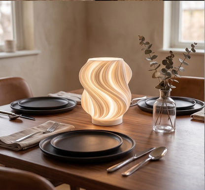 Luna Modern 3D Baskı Dekoratif Masa Lambası