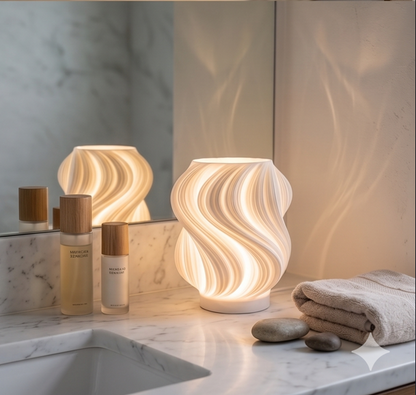 Luna Modern 3D Baskı Dekoratif Masa Lambası
